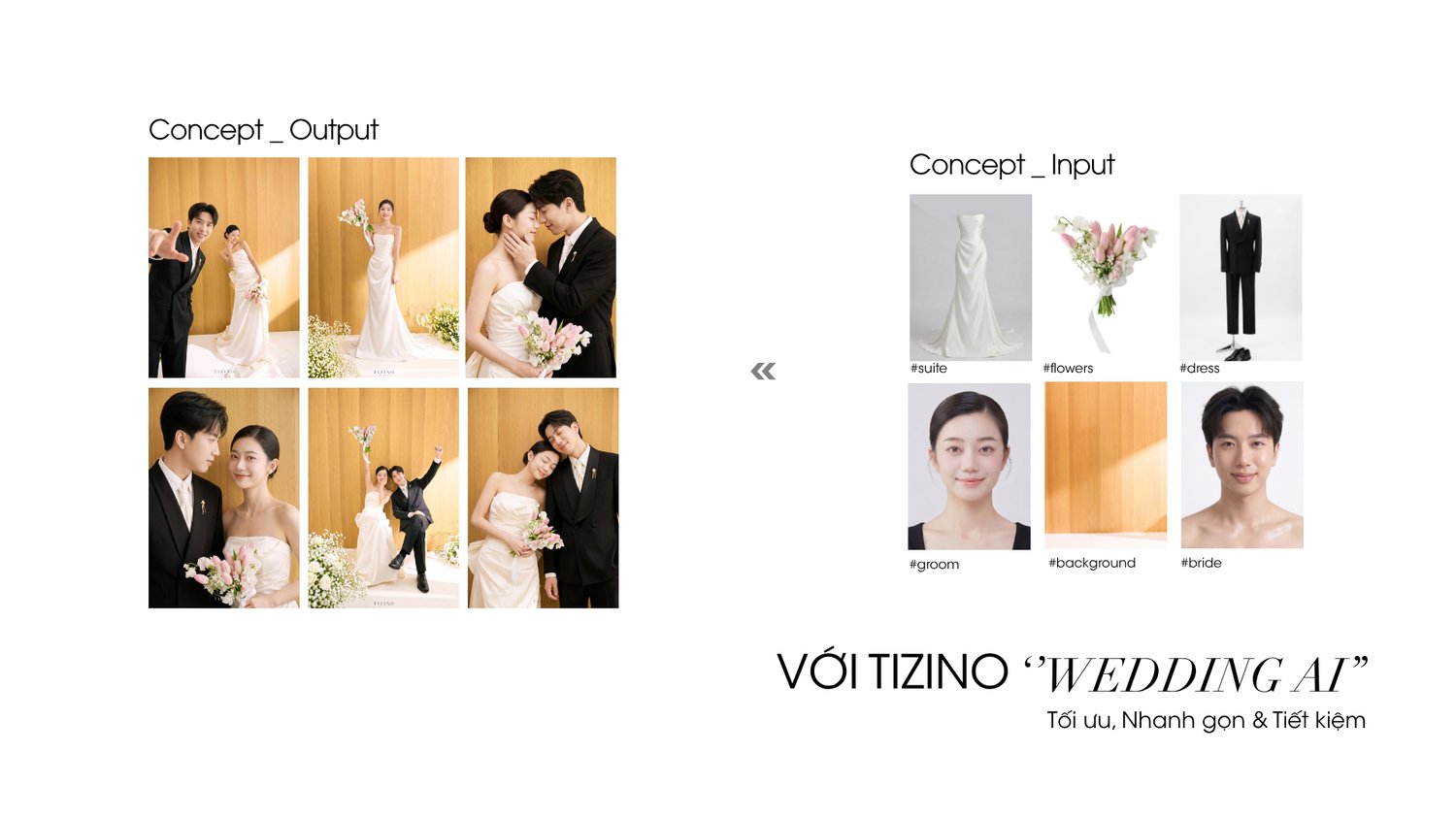 Với Tizino Wedding AI